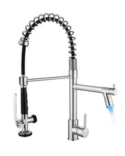 Kitchen Faucet with Pull Down Sprayer,Commercial Single Handle Kitchen Sink F...