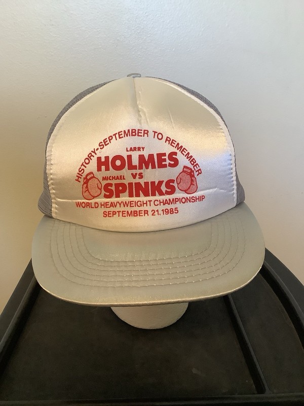 1985 Larry Holmes vs Michael Spinks World Heavyweight Boxing Championship Cap