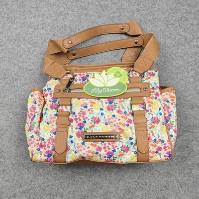Lily Bloom Satchel Bag Womens Medium Multicolor Floral Landon Karma Bloom New