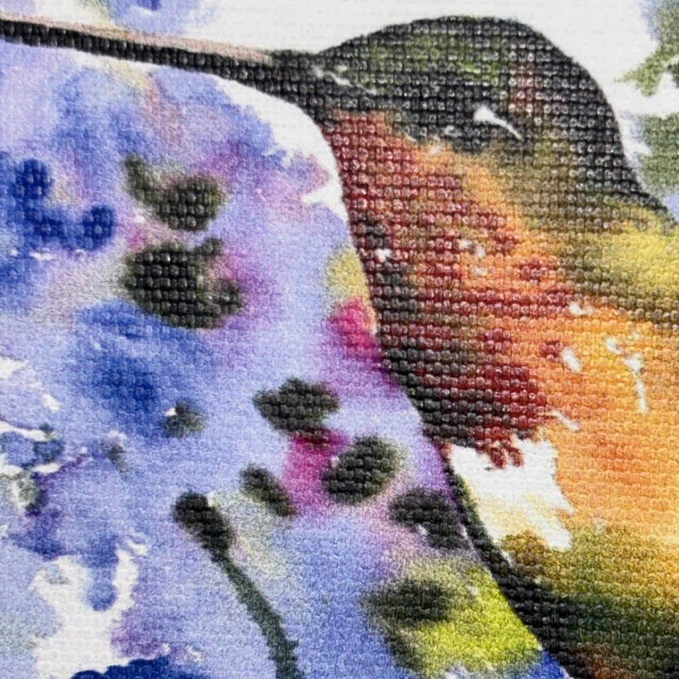 Colibrí pintado a mano acuarela. Firmado por artista. 5x7” Foto 2 de 4