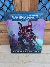 Warhammer 40,000 Emperor&rsquo;s Children Codex Hard Backed Back - Very Good Cond.