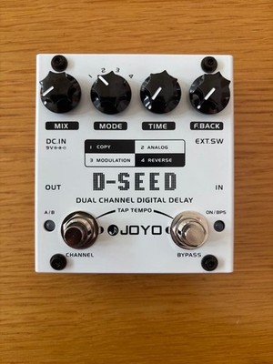 Joyo D-Seed Dual Channel Digital Delay REVERSE's 4 Modes Fully Working Free Ship