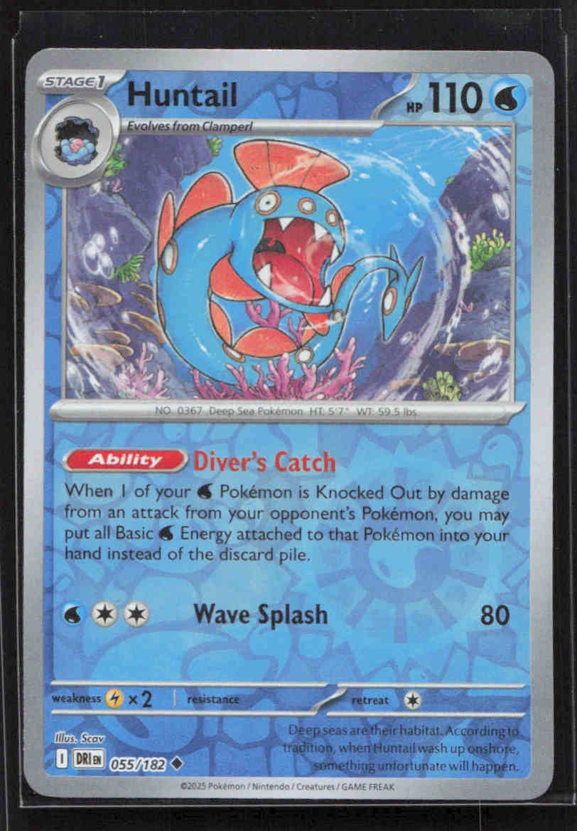 Huntail Uncommon SV10: Destined Rivals 055/182 NM Reverse