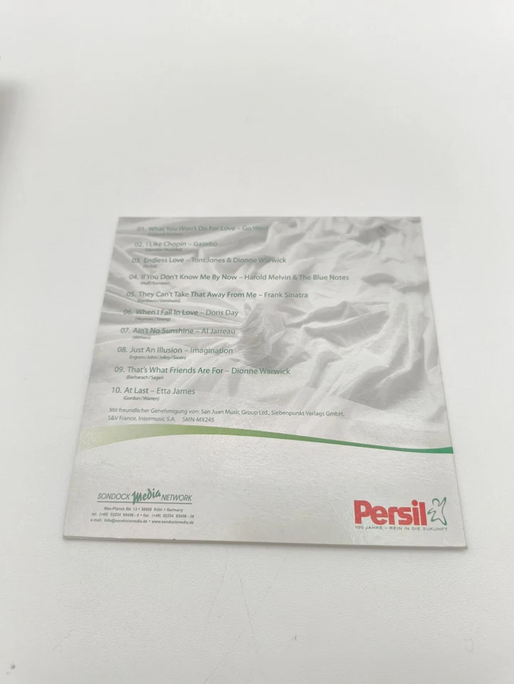 100 Jahre reines Gefühl - Die Persil Love Song Collection Vol 1 Promo Cd - Bild 2 von 2