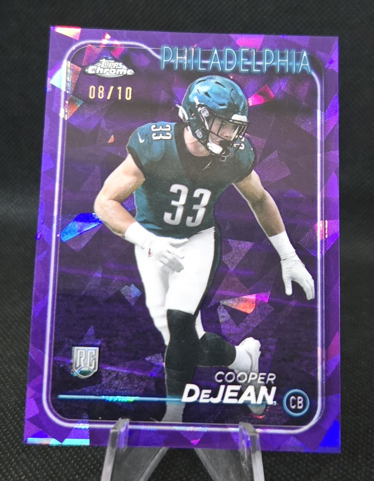 2024 Topps Chrome Sapphire - Cooper Dejean RC Purple /10 - EAGLES SUPERSTAR 🔥🏈