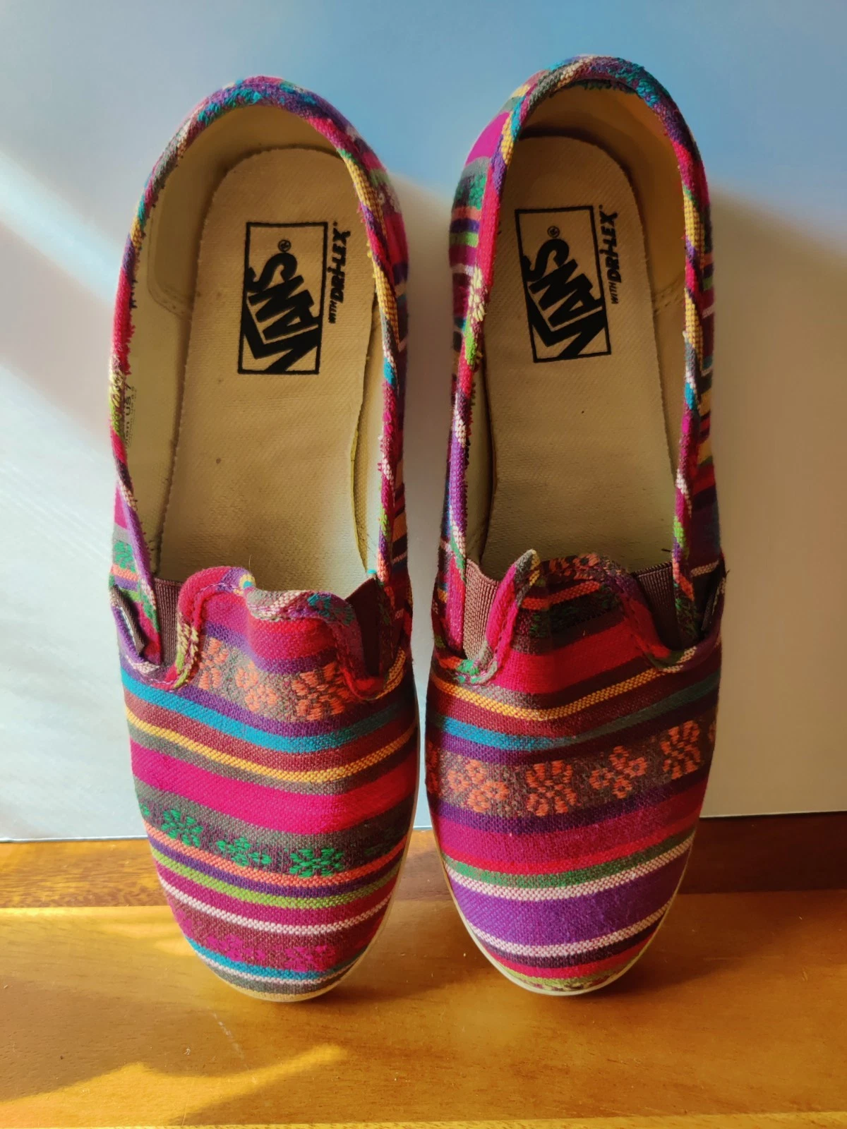 Vans Mocassini Classici Slip On Dri Lex Sneakers a Righe Multicolore Donna8 5 Uomo 7