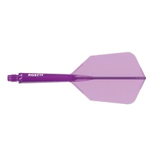 CUESOUL ROST 77 Integrated Dart Shaft and Flight,Slim Shape-Transparent Purple