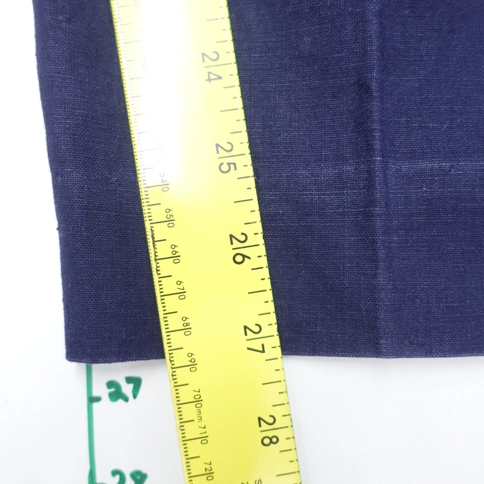 Vintage Izod Lacoste Pants Womens 10 Navy Blue Cotton Logo Straight Leg Casual - Image 2 of 4