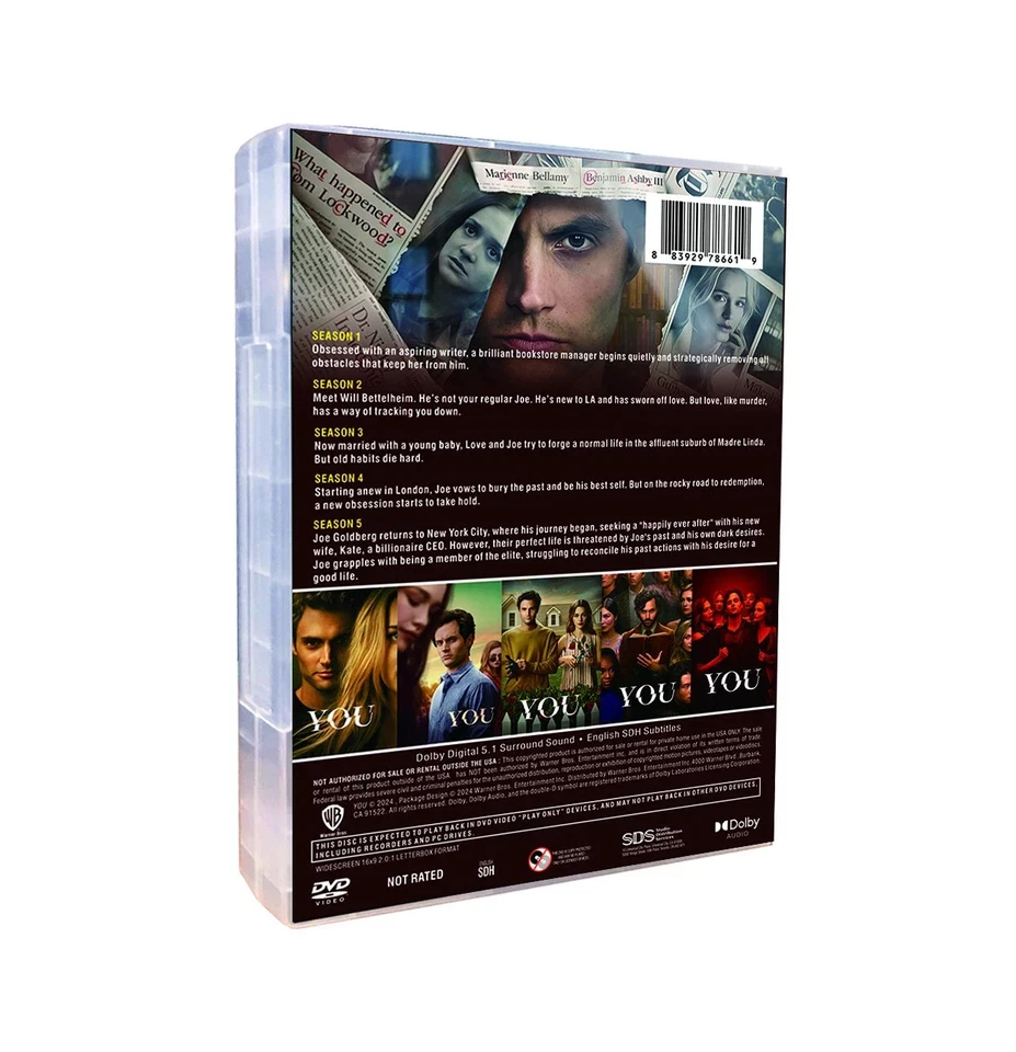 New YOU Seasons 1-5 (DVD, 15-Disc) Sealed English TV Series - Image 3 of 3