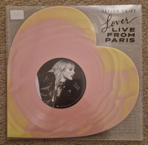 Taylor Swift Lover (Live From Paris) Heart Shaped Vinyl 2025 SEALED