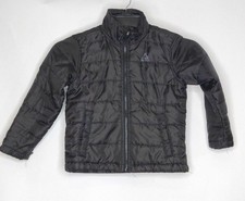 Reebok Unisex Youth Size 7 Black Full Zip Jacket Logo 100 Polyester