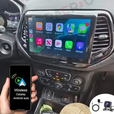 10.1" For Jeep Compass 2017-2020 Android 15 Carplay Car Stereo Radio Navi BT Cam