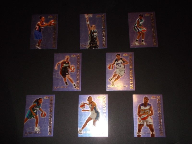 1999 Hoops Building Blocks Insert Set (8) (WNBA) Pack-Fresh !!!