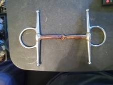 used reinsman full cheek snaffle Bit 5 1/4 sweet iron mouth 2202