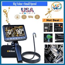 Dual-Lens 5'' Screen Articulating Borescope Inspection Camera 1080P