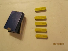 5 Sheaffer's Fineline Thin Pencil Lead H Medium Hard S 15 Metal Containers Full