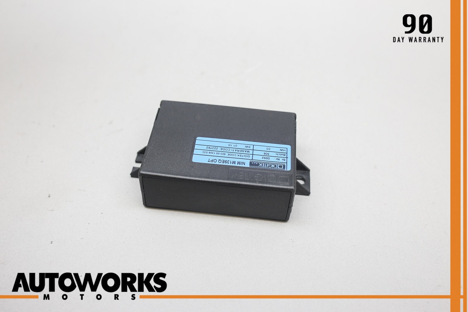 03-08 Maserati Quattroporte M139 Top Roof Control Module OPT 223762 OEM