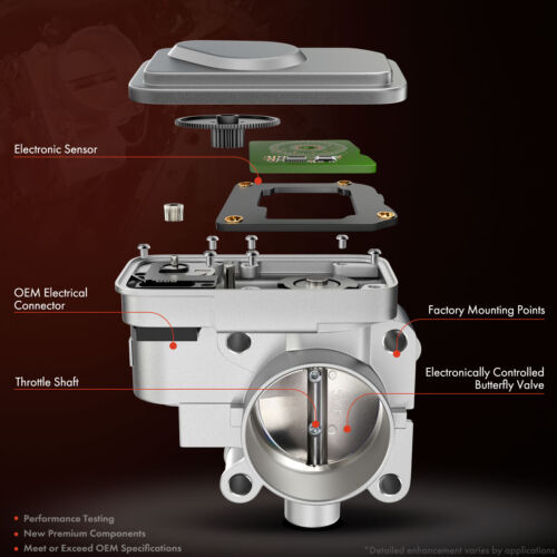 Cuerpo del acelerador para Suzuki Grand Vitara 2009-2013 2,4 L SX4 2010-2013 2,0 L 6 palas - Imagen 4 de 9