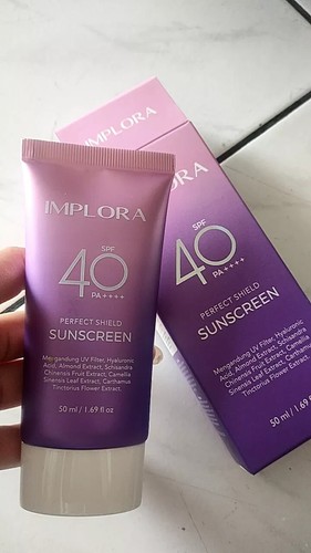 2Pcs Implora - Perfect Shield Sunscreen SPF 40 PA++++ Protects from UVA & UVB #N - Imagen 3 de 5