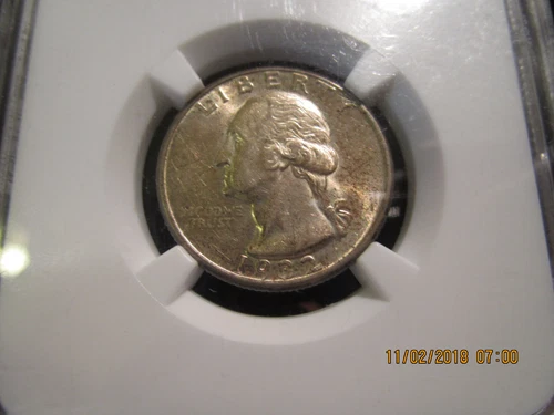 1932-D NGC Washington Quarter AU-55 +++
