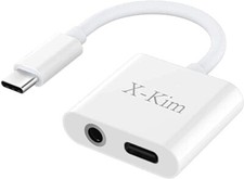 USB C to Headphone Jack Adapter with 3.5mm Aux Audio
