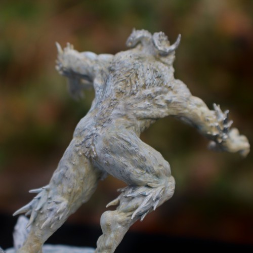 3 inch tall Hand painted Yeti or Abominable Snowman Monster Miniature, for DnD - Picture 4 of 9