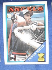 DEVON WHITE 1988 Topps All-Star Rookie Gold Cup Baseball Card #192 ANGELS RC. rookie card picture