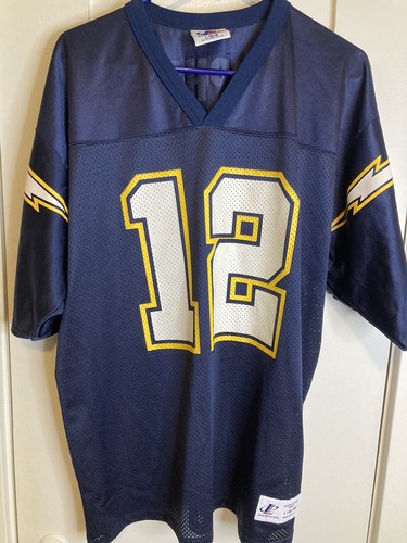 Vtg San Diego Chargers Stan Humphries 12 Logo Athletic Jersey Made In USA Large - Picture 6 of 10