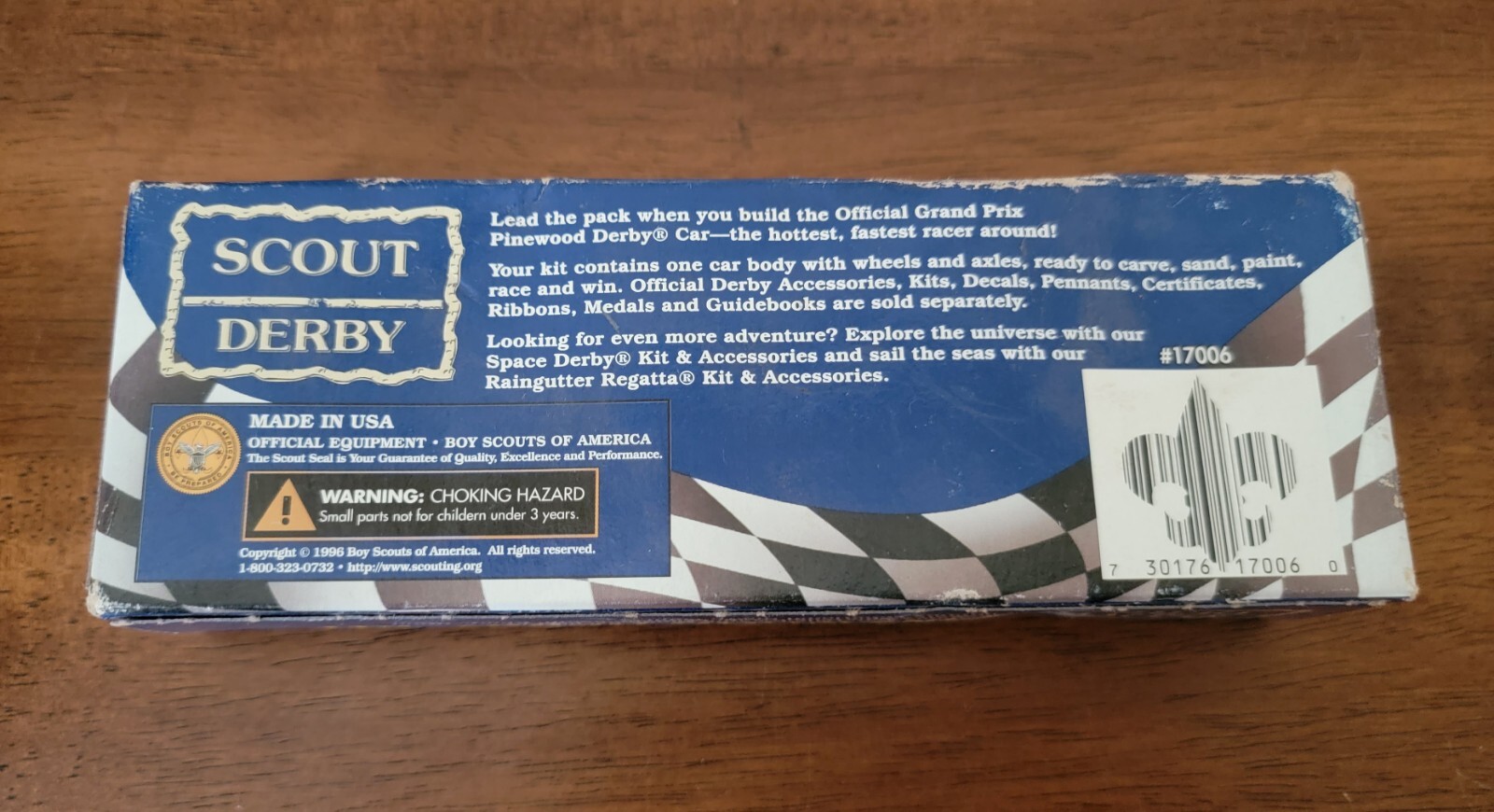 Cub Scout Boy Scout Grand Prix Pinewood Derby Kit BSA 2010 Copyright