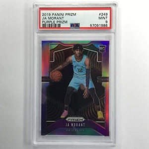 2019-20 Prizm Ja Morant Rookie Purple 45/75 Psa 9