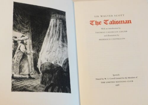 1968 LTD ED. THE TALISMAN by SIR WALTER SCOTT - SIGNED BY FEDERICO CASTELLON - Afbeelding 1 van 7