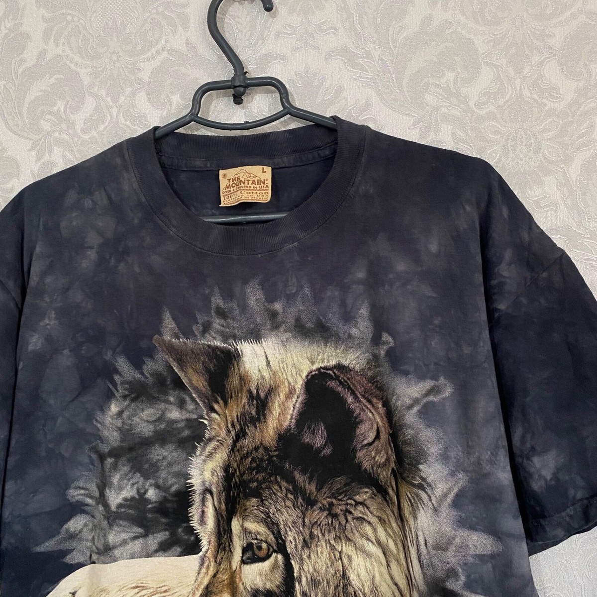 Vintage The Mountain Tie Dye T-Shirt Leather Tag Wolf 2002 | eBay