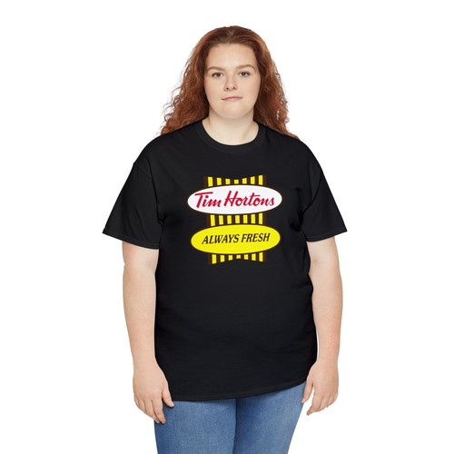 Tim Hortons Canada's Favorite Coffee Unisex Heavy Cotton T-Shirt - Picture 20 of 71