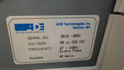 ADE Corporation 3910 Thickness Measuring / Inspection Gauge (Semiconductor) - Picture 7 of 12