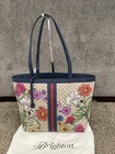 Floral Tote H3751M $375.00 new Brighton Fashionista Field Of Love Large