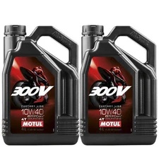 Motul 300V FL ROAD RACING 100% synthetic 4Stroke 10W40 8L Engine Motor Oil 2x4L