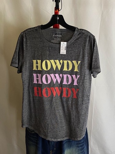 NWT WOMENS Maurices Howdy Howdy Howdy TEE T SHIRT Small S