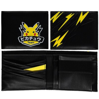 Porte-monnaie Enfant Pikachu Pokémon - Cuir Synthétique Multicolore - 11x9 Cm - Neuf