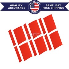 Fits Chevy Corvette Camaro Ss Redline Wheel Rim Sticker Stripes Hash Marks Decal