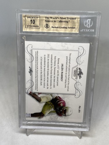 2016 Trinity Jalen Ramsey Red Patch RC ROOKIE Auto #21/25 BGS 9.5/10 POP 2 - Picture 8 of 13