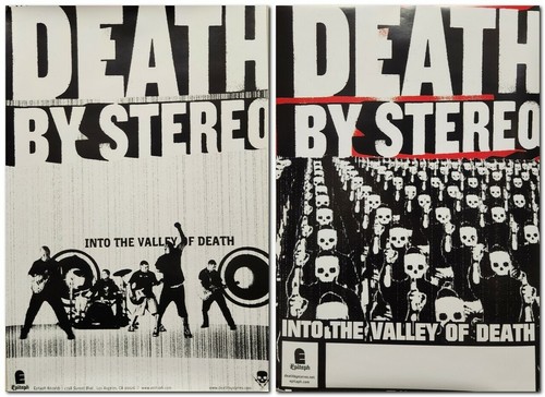 Death by Stereo 2003 Epitaph Records 2-seitiges Promo-Poster einwandfrei neu aus altem Lagerbestand
