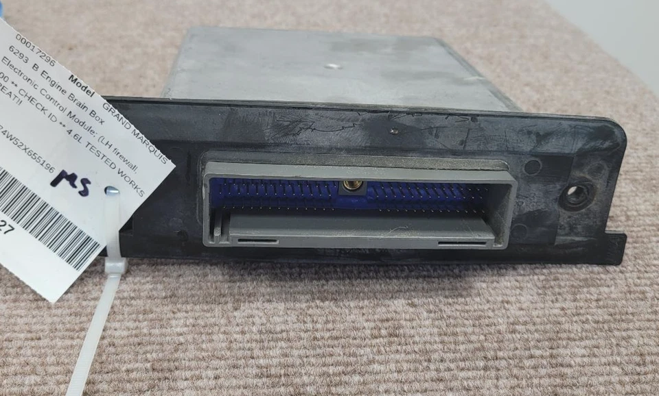 2001-2002 MERCURY GRAND MARQUIS ENGINE BRAIN BOX; ECM; ID 1W7A-12A650-DC; 4.6L Foto 3 de 4