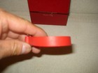 100% AUTHENTIC NEW MEN FERRAGAMO GANCIO RED LEATHER BRACELET — photo 4