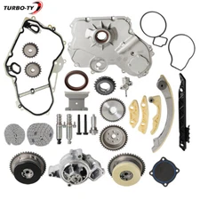 Timing Chain Kit VCT Selenoid Actuator Oil Pump & Water Pump For GM 2.4L Ecotec