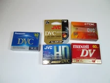 DVC Mini DV Digital Video Cassette Tape Lot of 5 New Sealed mixed brands