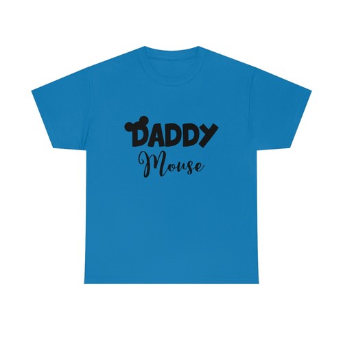 Daddy Mouse T shirt Family Mickey Minnie Unisex Heavy Cotton Tee Dad Disney - Picture 12 of 16