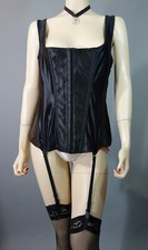 Nylon Plus Basques Corsets for Women with Suspenders for sale