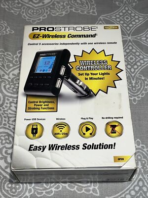 Prostrobe Car Strobe Light Kit ProStrobe EZ-Wireless Command Remote Receiver Box