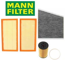 OEM Air Filter Oil Filter AC Cabin Filter Charcoal Mann for Mercedes CLS63 AMG