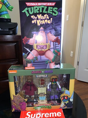 NECA Teenage Mutant Ninja Turtles Splinter & Baxter Stockman and Wrath Of Kraang